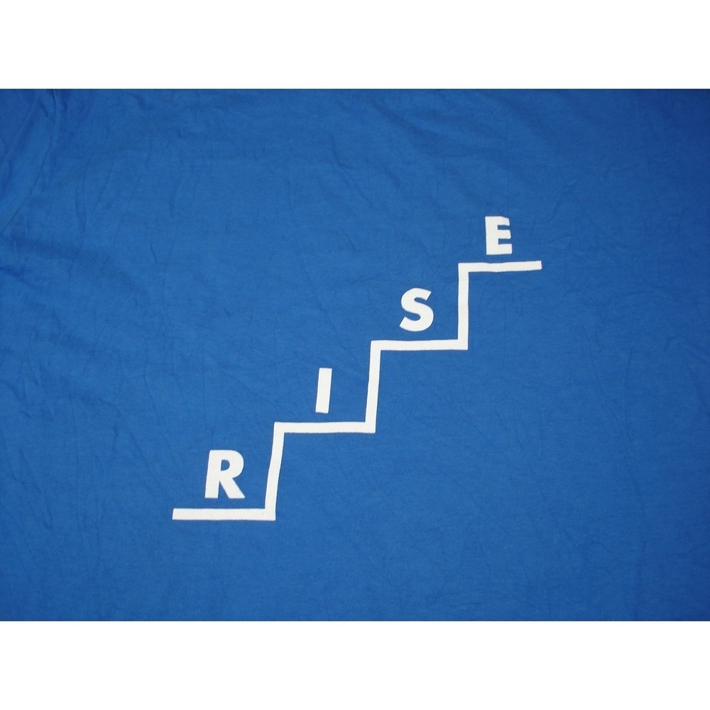 Anvil Mens Rise Oscar Health Insurance Graphic T-Shirt XL Blue Short Sleeve - Picture 3 of 7